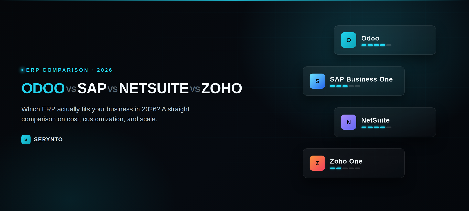 Odoo vs. SAP vs. NetSuite vs. Zoho: Which ERP Fits Your Business in 2026?