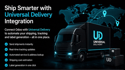 Universal Delivery Shipping Integration | Shipment Tracking, Carrier & API Connector | Odoo Shipping Integration | Real-Time Tracking | Logistics Integration | Universal Delivery Shipping Gateway | E-commerce Shipping Solutions